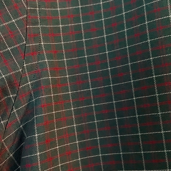 Vintage L.L.Bean Button Down Shirt.  Dark Green & Red Plaid Size 15.5/ Medium - Picture 6 of 6